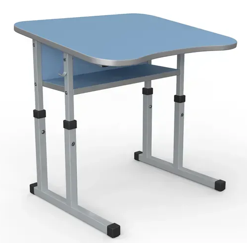 Стіл учнівський одномісний з нахилом №4-7 без полиці /600х500 МФ Вересень